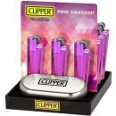 Clipper Feuerzeug Metall Pink Gradient