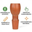 Wooden Bowl 18.8mm - Universal, Brown, Ideal for Glass Bongs