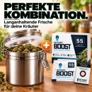 Luftdichter Metall Behälter 1150 ml – Aromadose Aufbewahrung