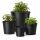 Blumentopf RUND 40 Liter – Ø 42 cm x H 32 cm Rund & robust, Schwarz, Hartkunststoff