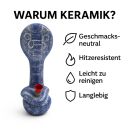 Keramik Bong Schlange Marble 22 cm