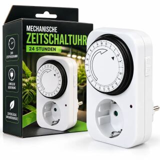 Mechanische Zeitschaltuhr mit Timer Funktion – Schaltuhr Grow Lampe