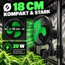 Airontek Koala 2.0 Oscillating Clip Fan with Pole Mount 20 Watts 2-Speed