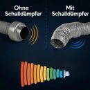 Flexible Silencer for Exhaust Systems 125 mm – Ventilation Damper Grow