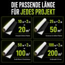 Schwarz Weiß Reflektionsfolie 10 Meter Rolle – Growroom