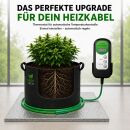 Airontek Gewächshaus-Heiz-Kabel 60 Watt 10 Meter – Heizkabel Pflanzen Anzucht