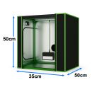 Mini Grow-Box-Set mit LED-Pflanzenlampe + Belüftungsset – Komplettset Indoor Grow