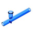 Glas-Pfeife Kawumm in Blau 10 cm