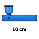 Glass Pipe Kawumm in Blue 10 cm – 3-Piece Set