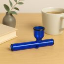 Glass Pipe Kawumm in Blue 10 cm – 3-Piece Set