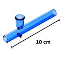Glas-Pfeife Kawumm in Blau 10 cm – 4-teiliges Set