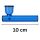 Glas-Pfeife Kawumm in Blau 10 cm – 4-teiliges Set