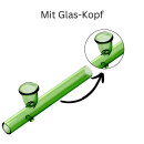 Glas-Pfeife Kawumm in Grün 10 cm – 3-teiliges Set