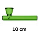 Glas-Pfeife Kawumm in Grün 10 cm – 4-teiliges Set