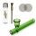 Glas-Pfeife Kawumm in Grün 10 cm – 4-teiliges Set