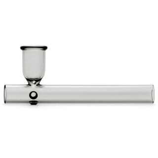 Glas-Pfeife Kawumm in Schwarz 10 cm