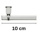 Glas-Pfeife Kawumm in Schwarz 10 cm