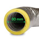 Isoflexrohr 80 mm 1 Meter – Flexibler...