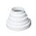 Reduzierstück 80 mm / 150 mm PVC Lüftung