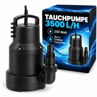 Submersible Pump 3500 Liters/Hour – Water Pump for Irrigation and Growing