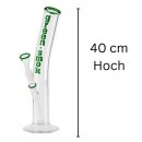 Glas Bong 18,8 mm Schliff Ø 55mm 40 cm hoch Grün