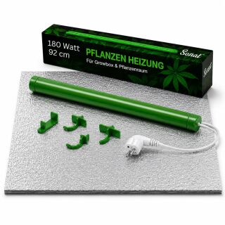 Solux Growbox Heizungs-Set 180 Watt 92 cm + Isoliermatte 100 × 100 cm – Pflanzenheizung
