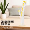 Glas Bong 18,8 mm Schliff Ø 55mm 40 cm hoch Gelb