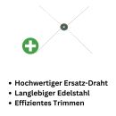 Erntemaschine Ersatzdraht 50 cm für Trimmer