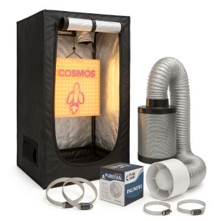 Grow Box Komplettset LED Basic 150 Watt – Einsteiger-Set für Pflanzenzucht