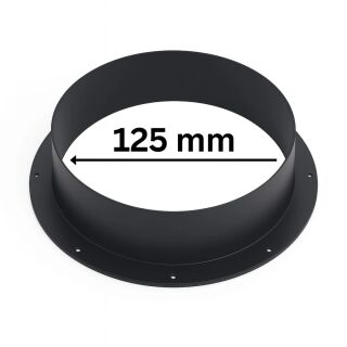 PVC Anschlussflansch Ø 125 mm für Lüftungssysteme Grow
