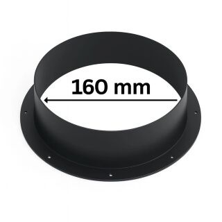 PVC Anschlussflansch Ø 160 mm für Lüftungssysteme Grow