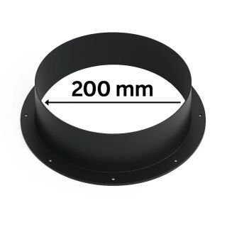 PVC Anschlussflansch Ø 200 mm für Lüftungssysteme Grow