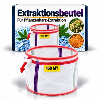 Extraktionsbeutel 160 My 20 Liter – Siebnetz Extraktion