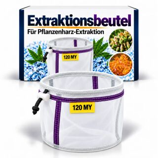 Extraktionsbeutel 120 My 20 Liter – Siebnetz Extraktion