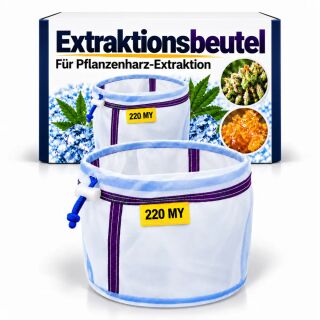 Extraktionsbeutel 220 My 20 Liter – Siebnetz Extraktion