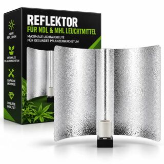 XL Grow Reflektor 55x60 cm mit E40 Fassung – Lampenschirm Grow