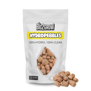 Bio2Grow Expanded Clay Pebbles 3 Liters – Hydroponic Grow Balls