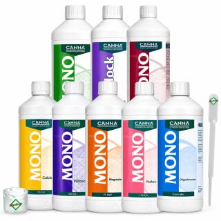 Canna 8-Piece Mono Nutrient Set – Individual Nutrient Fertilizer Set