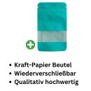 Kraft-Papier-Beutel Türkise 50 Stück 11 x 8,5 cm