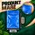 100 Extra Thick Blue Zip Lock Bags 4x6 cm