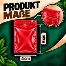 100 Extra Thick Red 4x6 cm Zip Lock Bags