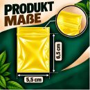 100 Extra Thick Yellow Zip Lock Bags 5.5x6.5 cm