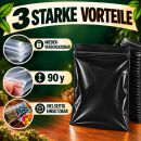 100 Black Extra Thick Zip Lock Bags 5.5x6.5 cm