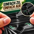 100 Black Extra Thick Zip Lock Bags 5.5x6.5 cm