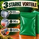 100 Extra Thick Green Zip Lock Bags 6x8 cm
