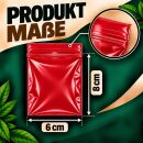100 Baggys 6x8 cm Rot EXTRA DICK – Druckverschlussbeutel