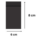 100 Baggys 6x8 cm Schwarz EXTRA DICK –...
