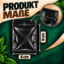 100 Black Extra Thick 6x8 cm Zip Lock Bags