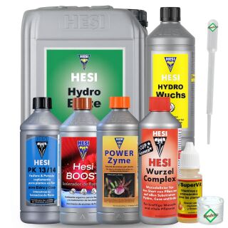 Hesi 7-Teiliges Hydro Dünger Set XL – Hydroponik Nährstoffe Set
