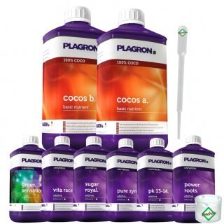 Plagron 8-Teiliges Dünger Set COCO XL – Kokos Substrat Dünger Set